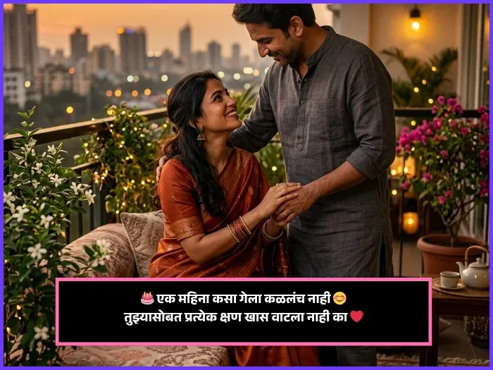 1 Month Anniversary Wishes in Marathi for Husband 1 Month Anniversary Wishes in Marathi for Husband