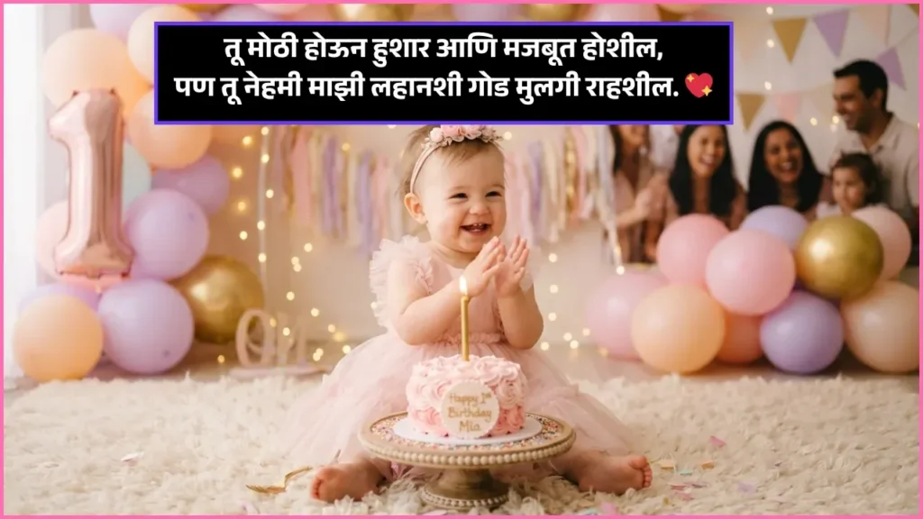 1st Birthday Wishes for Baby Girl