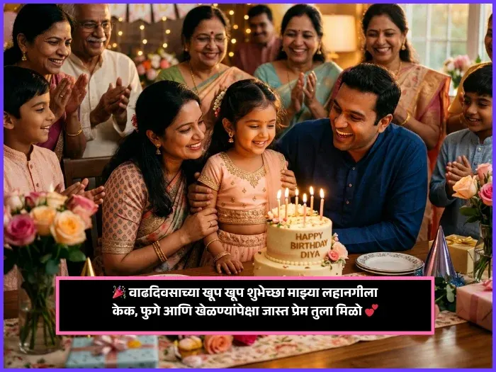 1st Birthday Wishes for Baby Girl from Masi
