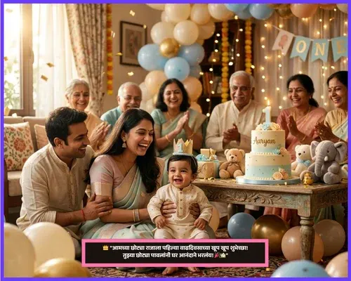 1st Birthday Wishes for Son in Marathi 1st Birthday Wishes for Son in Marathi
