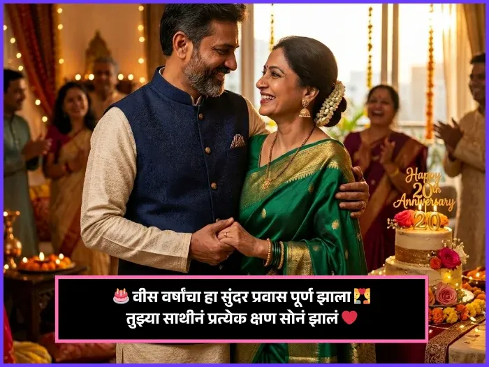 20th Anniversary Wishes in Marathi for Husband 20th Anniversary Wishes in Marathi for Husband