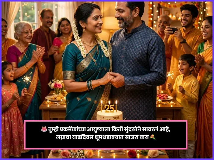 25th Anniversary Wishes in Marathi for Husband 25th Anniversary Wishes in Marathi for Husband