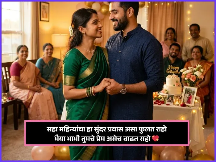 6 Month Anniversary Wishes for Bhaiya and Bhabhi 6 Month Anniversary Wishes for Bhaiya and Bhabhi
