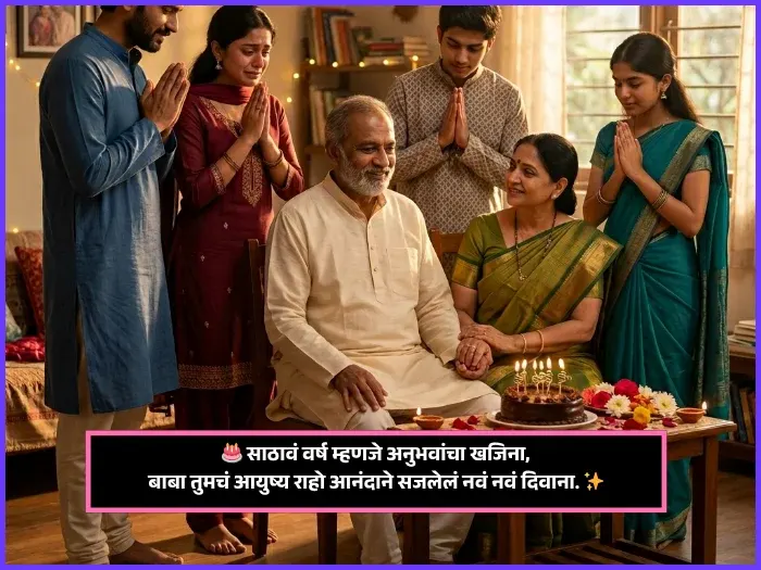 60th Birthday Wishes for Dad in Marathi 60th Birthday Wishes for Dad in Marathi