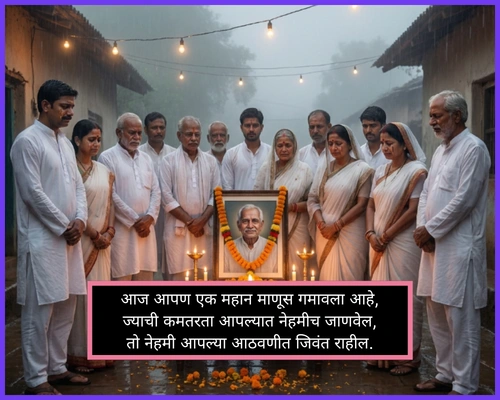 Bhavpurna Shradhanjali in Marathi Bhavpurna Shradhanjali in Marathi