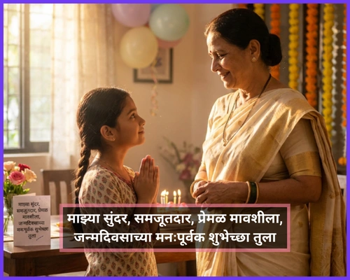 Mavshi Birthday Wishes in Marathi Mavshi Birthday Wishes in Marathi