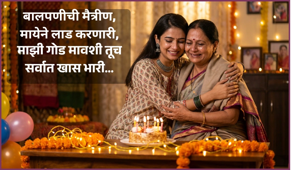 Mavshi Birthday Wishes in Marathi