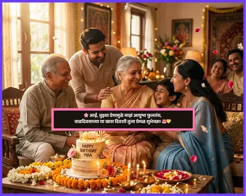 Aai Status Heart Touching Birthday Wishes for Mother in Marathi