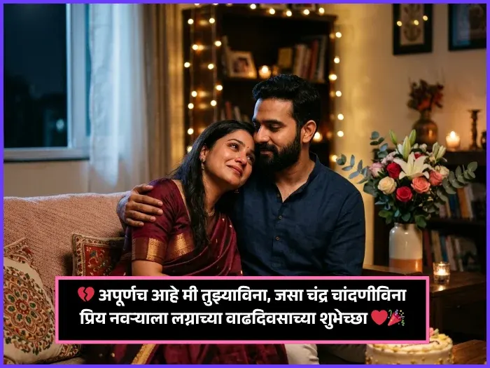 Anniversary Wishes for Husband in Marathi Caption Anniversary Wishes for Husband in Marathi Caption