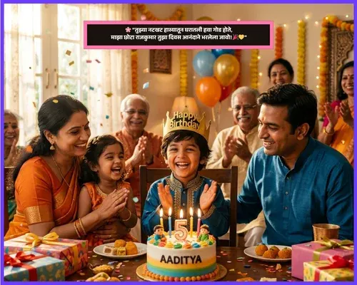 Baby Boy Birthday Wishes for Son in Marathi Baby Boy Birthday Wishes for Son in Marathi
