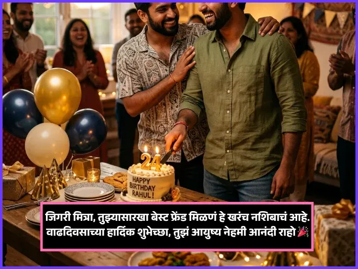 Bestie Birthday Wishes for Best Friend in Marathi