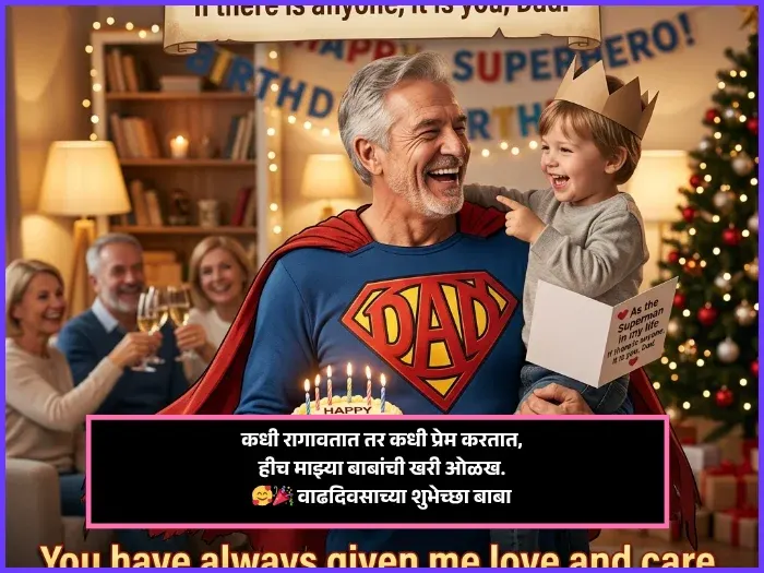 Birthday Wishes for Dad in Marathi Birthday Wishes for Dad in Marathi