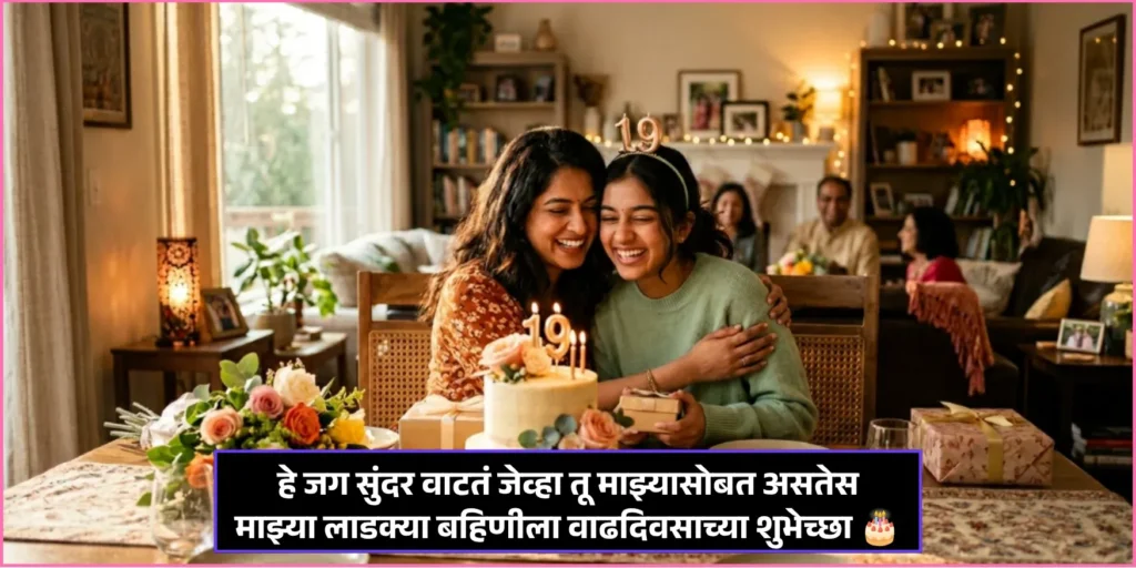 50+ Birthday Wishes for Sister in Marathi messages