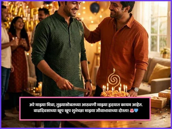 Emotional Birthday Wishes for Best Friend in Marathi