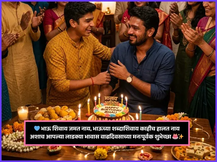 Emotional Birthday Wishes for Brother in Marathi Emotional Birthday Wishes for Brother in Marathi