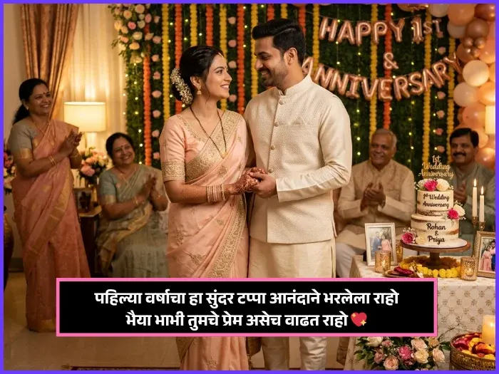 First Anniversary Wishes for Bhaiya and Bhabhi First Anniversary Wishes for Bhaiya and Bhabhi