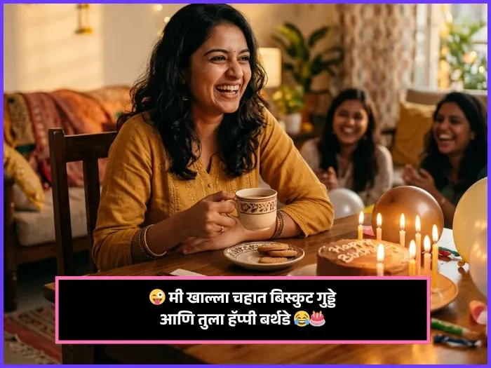 Funny Birthday Wishes for Best Friend in Marathi