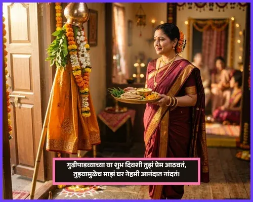 Gudi Padwa Wishes in Marathi Bayko Gudi Padwa Wishes in Marathi Bayko
