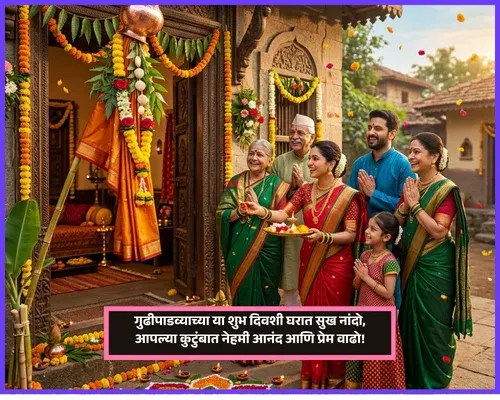 Gudi Padwa Wishes in Marathi for Family Gudi Padwa Wishes in Marathi for Family