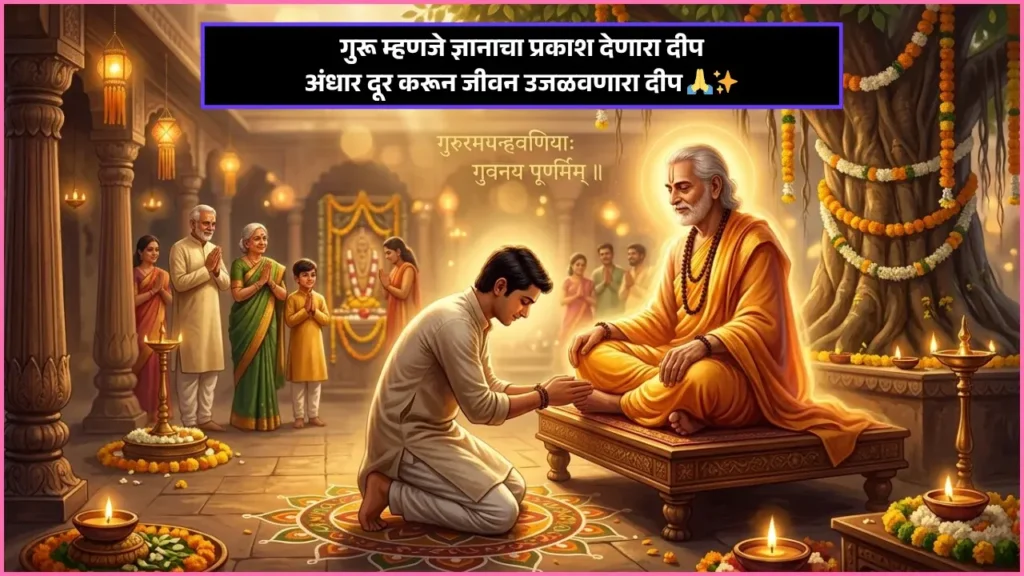 Guru Purnima Wishes in Marathi​