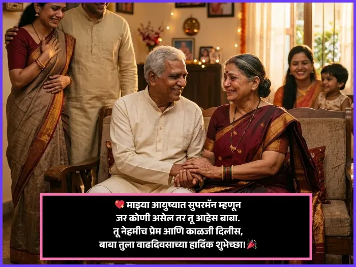 Happy Birthday Wishes for Dad in Marathi Happy Birthday Wishes for Dad in Marathi