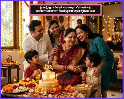 Heart Touching Birthday Wishes for Mother in Marathi