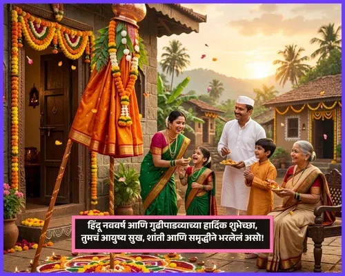 Hindu Nav Varsh Ani Gudi Padwa Wishes in Marathi Hindu Nav Varsh Ani Gudi Padwa Wishes in Marathi