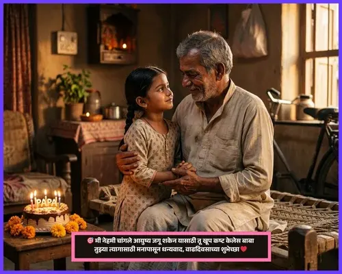 Inspirational Birthday Wishes for Father in Marathi Inspirational Birthday Wishes for Father in Marathi