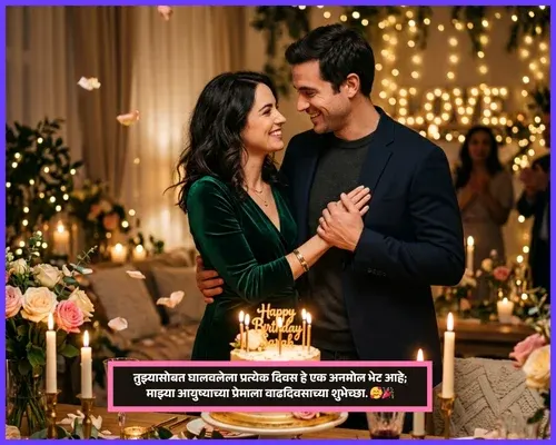 Life Partner Birthday Wishes Wife in Marathi Life Partner Birthday Wishes Wife in Marathi
