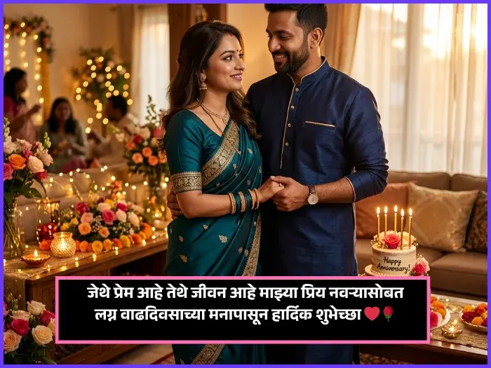 Short Anniversary Wishes for Husband in Marathi Short Anniversary Wishes for Husband in Marathi