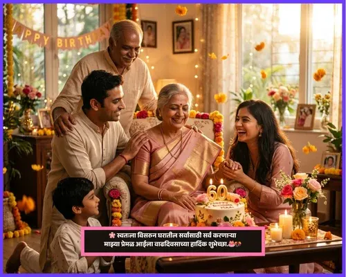 Short Birthday Wishes for Mother in Marathi