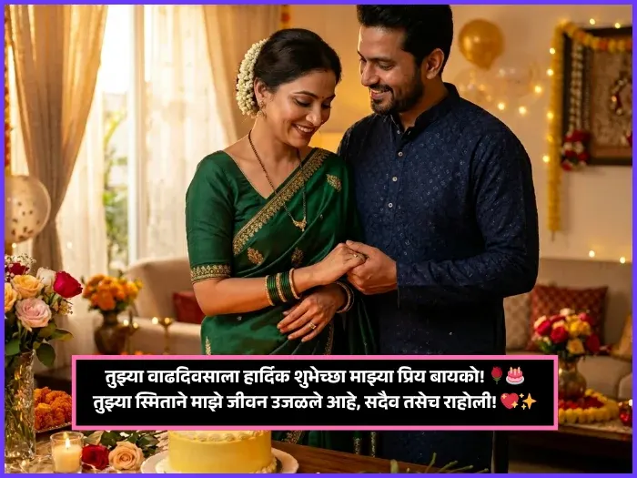 Special Birthday Wishes for Wife in Marathi Special Birthday Wishes for Wife in Marathi