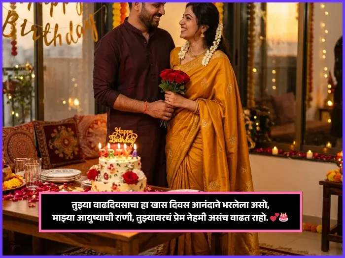 Wife Love Birthday Wishes in Marathi Wife Love Birthday Wishes in Marathi