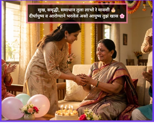 मावशीला Mavshi Birthday Wishes in Marathi